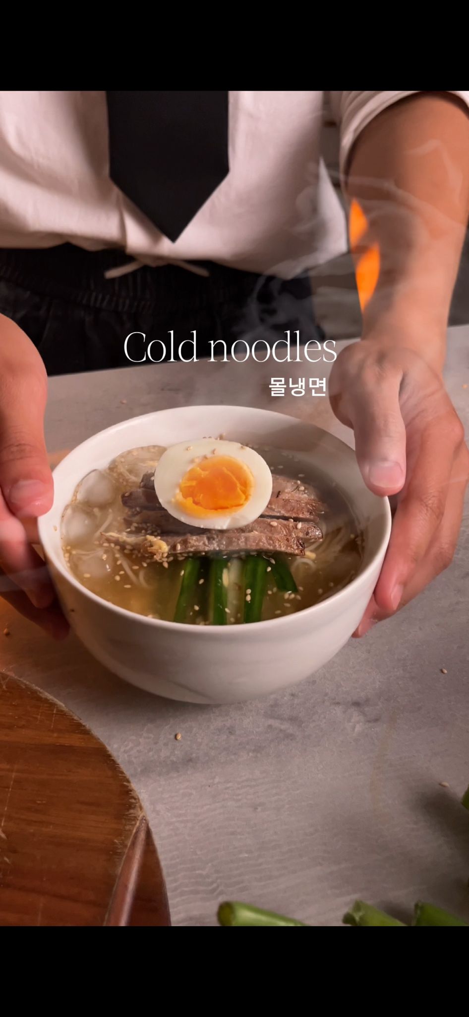 Korean Cold Noodles (Mul Naengmyeon)